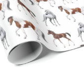 馬好きの包装紙 ラッピングペーパー (ロールコーナー)