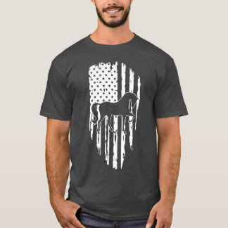 馬好きの旗 フレンド Tシャツ