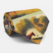 馬好きの芸術のジョージSeuratのpointillistの絵画 ネクタイ (ロール)
