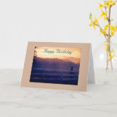 馬好きの誕生日。 カード (黄色い花)