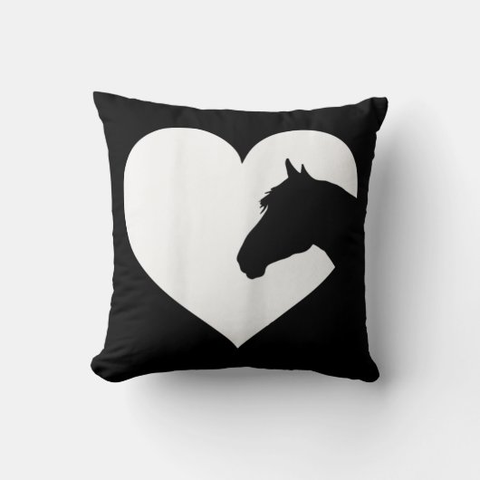 馬好きの贈り物で馬を愛する女と女性 クッション (正面)