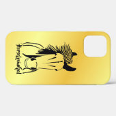 馬好きのApple IPhone 12 (Tough)電話ケース Case-Mate iPhoneケース (裏面 (横))