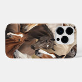 馬好きのiPhoneケースと馬頭画像。 iPhoneケース (裏面横)