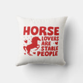 馬好きは安定している クッション (裏面)