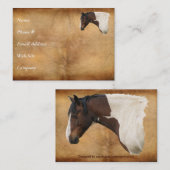 馬好きウマ科のデザイン 名刺 (正面/裏面)
