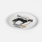 馬好きエクエストリアンホースウェスタンカウボーイ ペーパープレート (アングル)