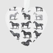 馬好きオーナメント オーナメント (裏面)