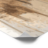 馬好きカウボーイウェスタンアートポスター ポスター (角)