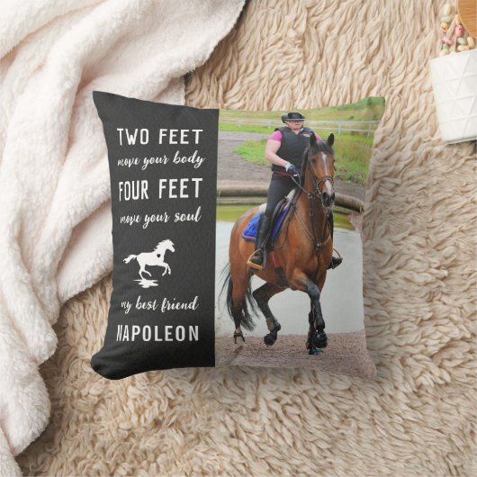 馬好きカスタマイズ写真モダン馬術 クッション (ブランケット)