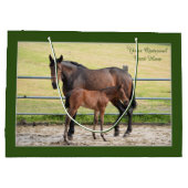 馬好きカスタム抱き枕 ラージペーパーバッグ (裏面)