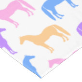 馬好きカラフル馬術騎手 テーブルクロス (アングル)