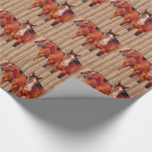 馬好きガールズクラブ女性のカーボーイ ラッピングペーパー (角)