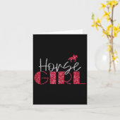 馬好きガールラブライドホースエクエストランホース カード (黄色い花)