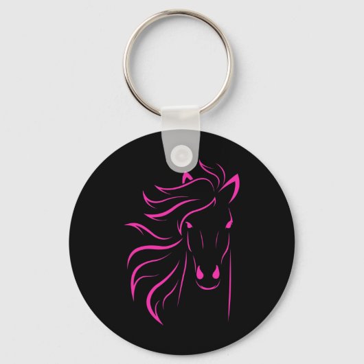 馬好きギフトウィメンズエクエストランメンズヌードワゴン キーホルダー (正面)