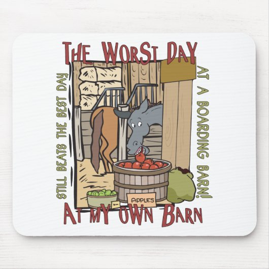 馬好きギフト マウスパッド (正面)