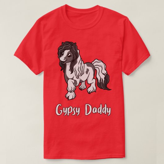 馬好きジプシーダディ Tシャツ (デザイン正面)