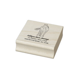 馬好きスクエア差出人住所 ラバースタンプ