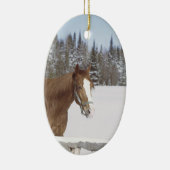馬好きズホリデーデコレーション セラミックオーナメント (右)