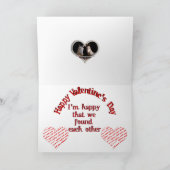 馬好きバレンタインの写真カード シーズンカード (内部)