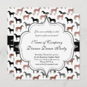 馬好きパターン 招待状 (正面/裏面)