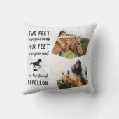 馬好きパーソナライズされたウマ科の写真馬術 クッション (裏面)