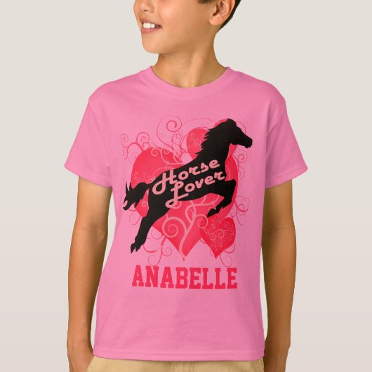 馬好きパーソナライズなAnabelle Tシャツ (正面)