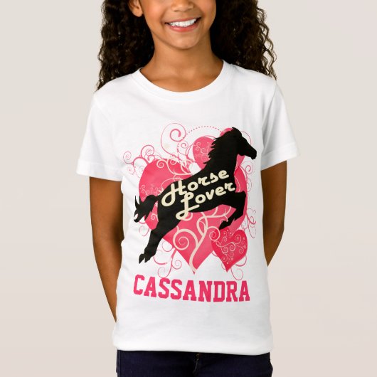 馬好きパーソナライズなCassandra Tシャツ (正面)