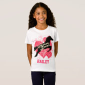 馬好きパーソナライズなHailey Tシャツ (正面フル)