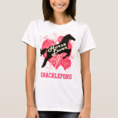馬好きパーソナライズなShackleford Tシャツ (正面)