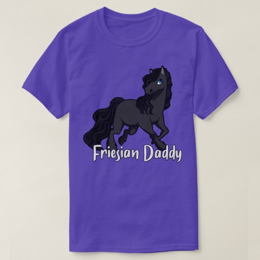 馬好きフライアシアンダディ Tシャツ (デザイン正面)