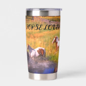 馬好きリバーシーン 保温保冷タンブラー (左面)