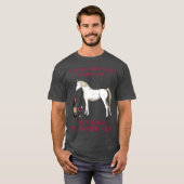 馬好きワイン好き男子 Tシャツ (正面フル)