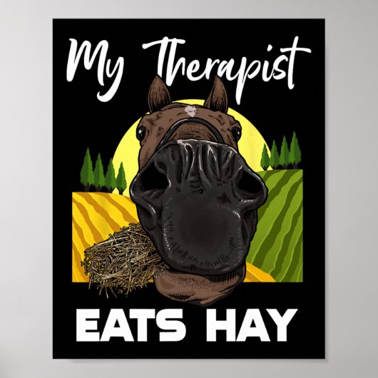 馬好き乗馬ヘイ馬ライダー ポスター (正面)