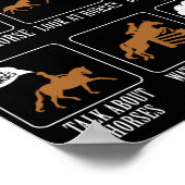 馬好き乗馬私の中で行う ポスター (角)