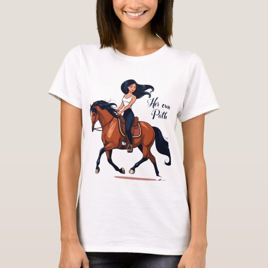 馬好き乗馬 Tシャツ (正面)