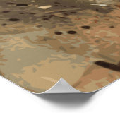 馬好き女性のカーボーイアートポスター ポスター (角)