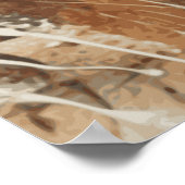 馬好き女性のカーボーイアートポスター ポスター (角)