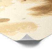 馬好き水彩画ポスター ポスター (角)