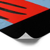 馬好き水彩画ポスター ポスター (角)