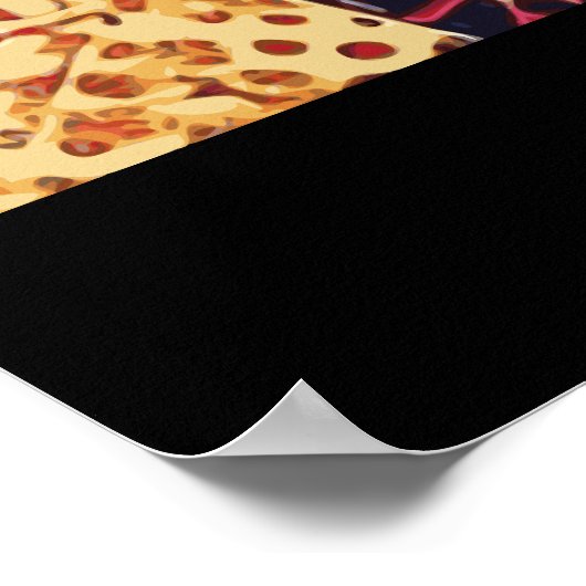 馬好き水彩画ポスター ポスター (角)