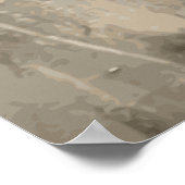 馬好き水彩画ポスター ポスター (角)