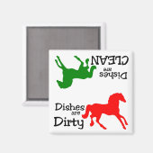 馬好き食洗機磁石 マグネット (正面/裏面)