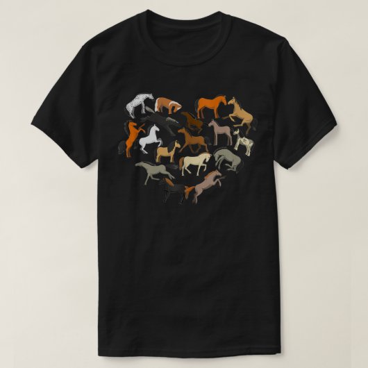 馬好き馬ハート馬ライダーファームキッズボーイ Tシャツ (デザイン正面)