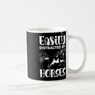 馬好き馬乗馬おもしろい動物H コーヒーマグカップ