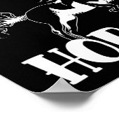 馬好き馬乗馬おもしろい動物H ポスター (角)