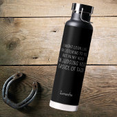 馬好き馬術ギフトおもしろい名前をカスタムする ウォーターボトル