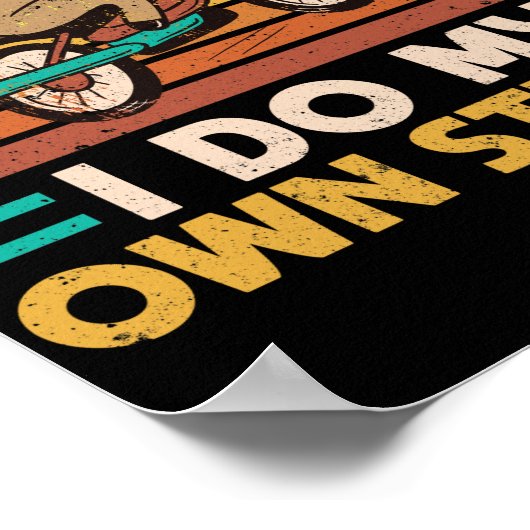 馬好き馬術乗馬私は自分のスタントをする ポスター (角)