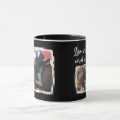 馬好き2フォトホワイトブラック マグカップ (中央)
