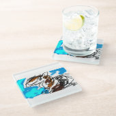 馬好き ガラスコースター (アングル)