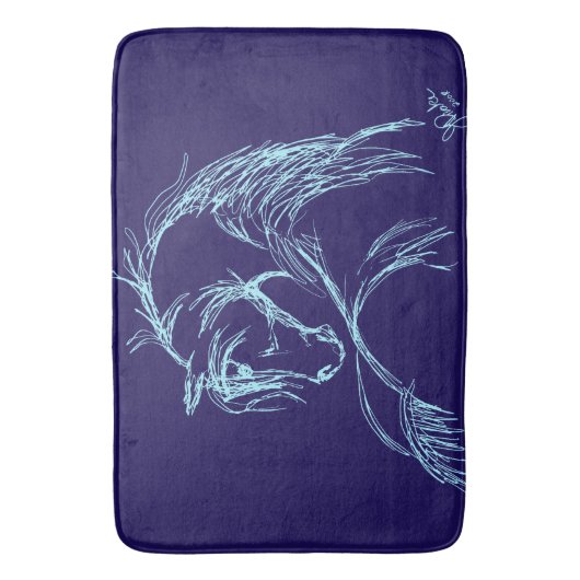 馬好き バスマット (正面縦)